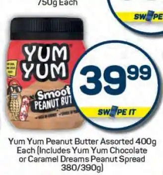 Pick n Pay Yum Yum Peanut Butter Assorted 400g offer
