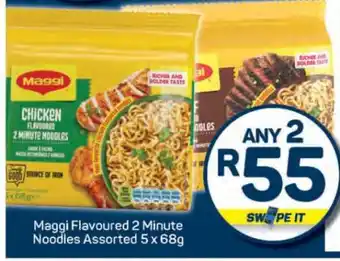 Pick n Pay Maggi Flavoured 2 Minute Noodles Assorted 5 x 68g offer