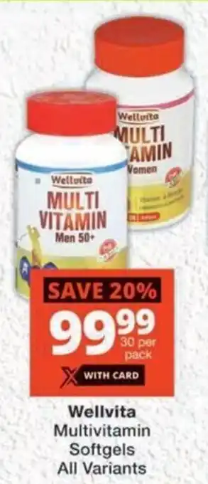 MediRite Wellvita Multivitamin Softgels All Variants offer