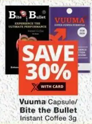 MediRite Vuuma Capsule/ Bite the Bullet Instant Coffee offer