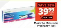 MediRite Medirite Midstream Pregnancy Test offer
