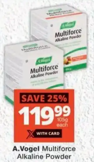 MediRite A.Vogel Multiforce Alkaline Powder offer
