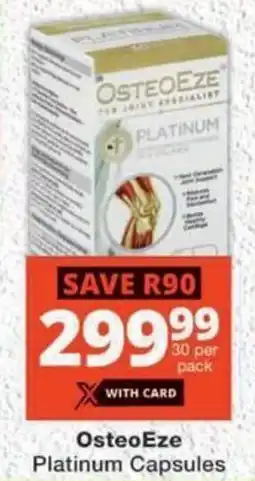 MediRite OsteoEze Platinum Capsules offer
