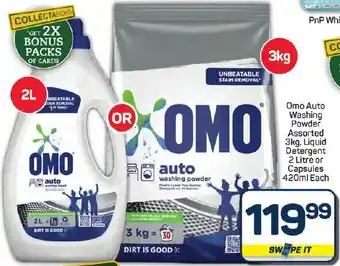 Pick n Pay Hypermarket Omo Auto Washing Powder Assorted, Liquid Detergent or Capsules offer