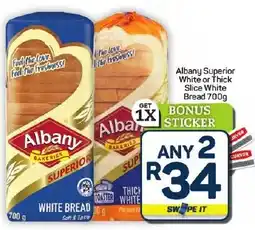 Pick n Pay Hypermarket Albany Superior White or Thick Slice White Bread offer