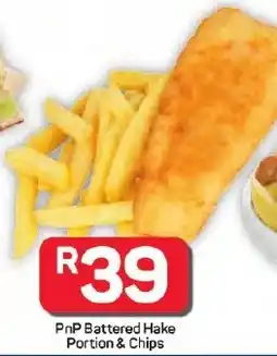 Pick n Pay Hypermarket PnP Battered Hake Portion & Chips offer
