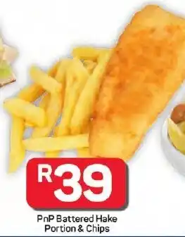 Pick n Pay Hypermarket PnP Battered Hake Portion & Chips offer