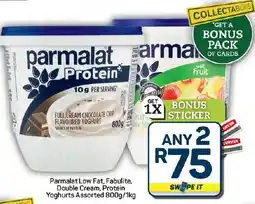 Pick n Pay Hypermarket Parmalat Low Fat, Fabulite, Double Cream, Protein Yoghurts Assorted offer