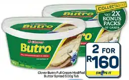 Pick n Pay Hypermarket Clover Butro Full Cream Modified Butter Spread Tub offer