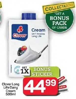 Pick n Pay Hypermarket Clover Long Life Dairy Cream offer