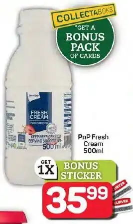 Pick n Pay Hypermarket PnP Fresh Cream offer