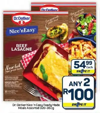 Pick n Pay Hypermarket Dr. Oetker Nice 'n Easy Ready Made Meals Assorted offer