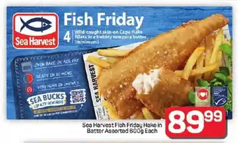 Pick n Pay Hypermarket Sea Harvest Fish Friday Hake in Batter Assorted offer