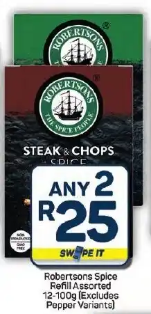 Pick n Pay Hypermarket Robertsons Spice Refill Assorted offer