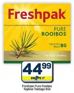 Pick n Pay Hypermarket Freshpak Pure Rooibos Tagless Teabags offer