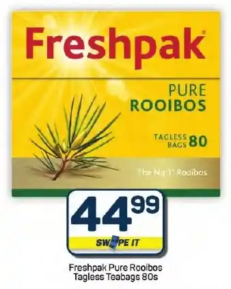 Pick n Pay Hypermarket Freshpak Pure Rooibos Tagless Teabags offer