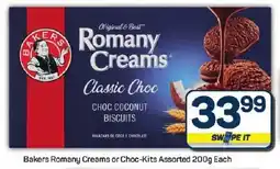 Pick n Pay Hypermarket Bakers Romany Creams or Choc-Kits Assorted offer