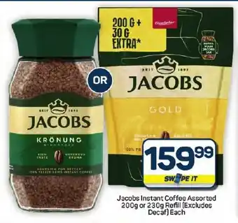 Pick n Pay Hypermarket Jacobs Instant Coffee Assorted or Refill offer