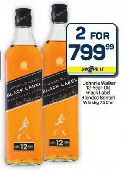 Pick n Pay Hypermarket Johnnie Walker 12-Year-Old Black Label Blended Scotch Whisky offer