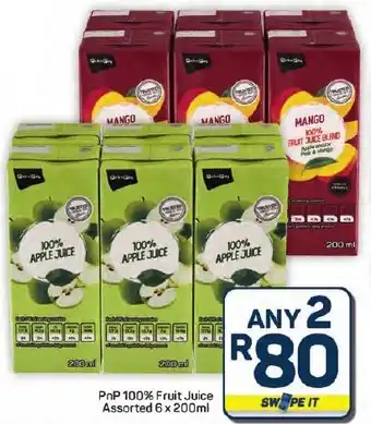 Pick n Pay Hypermarket PnP 100% Fruit Juice Assorted offer