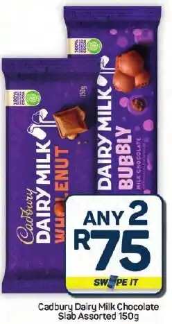 Pick n Pay Hypermarket Cadbury Dairy Milk Chocolate Slab Assorted offer