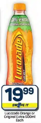 Pick n Pay Hypermarket Lucozade Orange or Original Extra offer