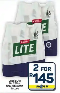 Pick n Pay Hypermarket Castle Lite Non-returnable Bottles offer