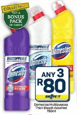 Pick n Pay Hypermarket Domestos Multipurpose Thick Bleach Assorted offer