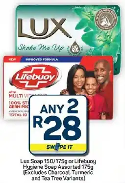 Pick n Pay Hypermarket Lux Soap or Lifebuoy Hygiene Soap Assorted offer