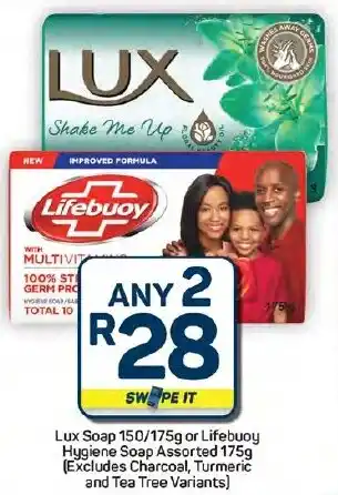 Pick n Pay Hypermarket Lux Soap or Lifebuoy Hygiene Soap Assorted offer