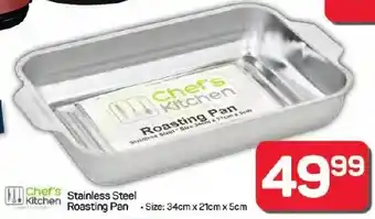 Pick n Pay Hypermarket Chef's Kitchen Stainless Steel Roasting Pan offer