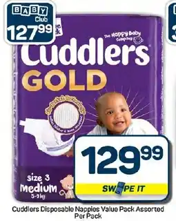 Pick n Pay Hypermarket Cuddlers Disposable Nappies Value Pack Assorted offer