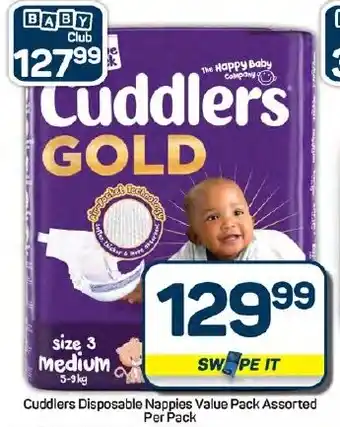 Pick n Pay Hypermarket Cuddlers Disposable Nappies Value Pack Assorted offer