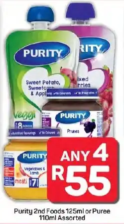 Pick n Pay Hypermarket Purity 2nd Foods or Puree Assorted offer