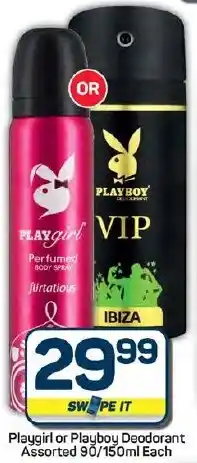 Pick n Pay Hypermarket Playgirl or Playboy Deodorant Assorted offer