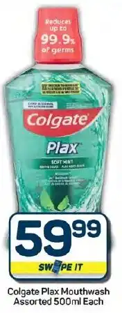Pick n Pay Hypermarket Colgate Plax Mouthwash Assorted offer