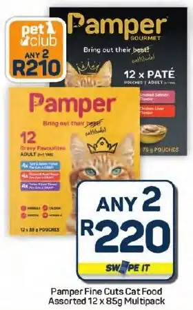 Pick n Pay Hypermarket Pamper Fine Cuts Cat Food Assorted Multipack offer