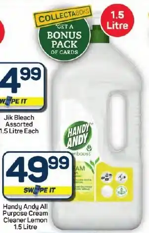 Pick n Pay Hypermarket Handy Andy All Purpose Cream Cleaner Lemon offer