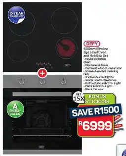 Pick n Pay Hypermarket DEFY Slimline Eye Level Oven and Hob Box Set offer
