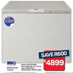 Pick n Pay Hypermarket KIC White Chest Freezer offer