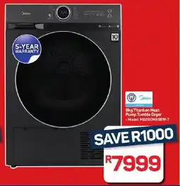 Pick n Pay Hypermarket Midea Titanium Heat Pump Tumble Dryer offer