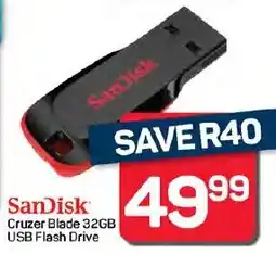 Pick n Pay Hypermarket SanDisk Cruzer Blade 32GB USB Flash Drive offer