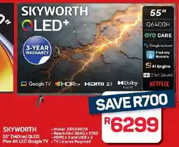 Pick n Pay Hypermarket SKYWORTH 55" 140cm QLED Plus 4K LED Google TV offer