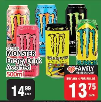KitKat Cash and Carry Monster Energy Drink Assorted 500ml offer