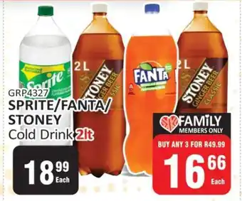 KitKat Cash and Carry Sprite/Fanta/Stoney Cold Drink 2L offer