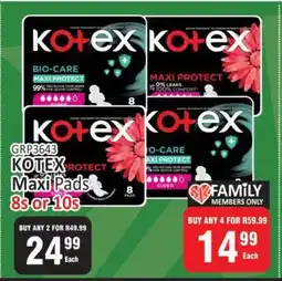 KitKat Cash and Carry Kotex Maxi Pads offer