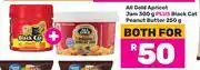 Game All Gold Apricot Jam 300g Plus Black Cat Peanut Butter 250g-Both For offer