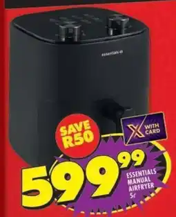 Shoprite Essentials manual airfryer offer