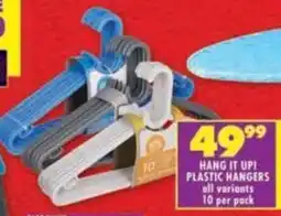 Shoprite Hang it up! plastic hangers offer