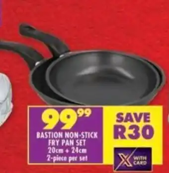 Shoprite Bastion non-stick fry pan set offer